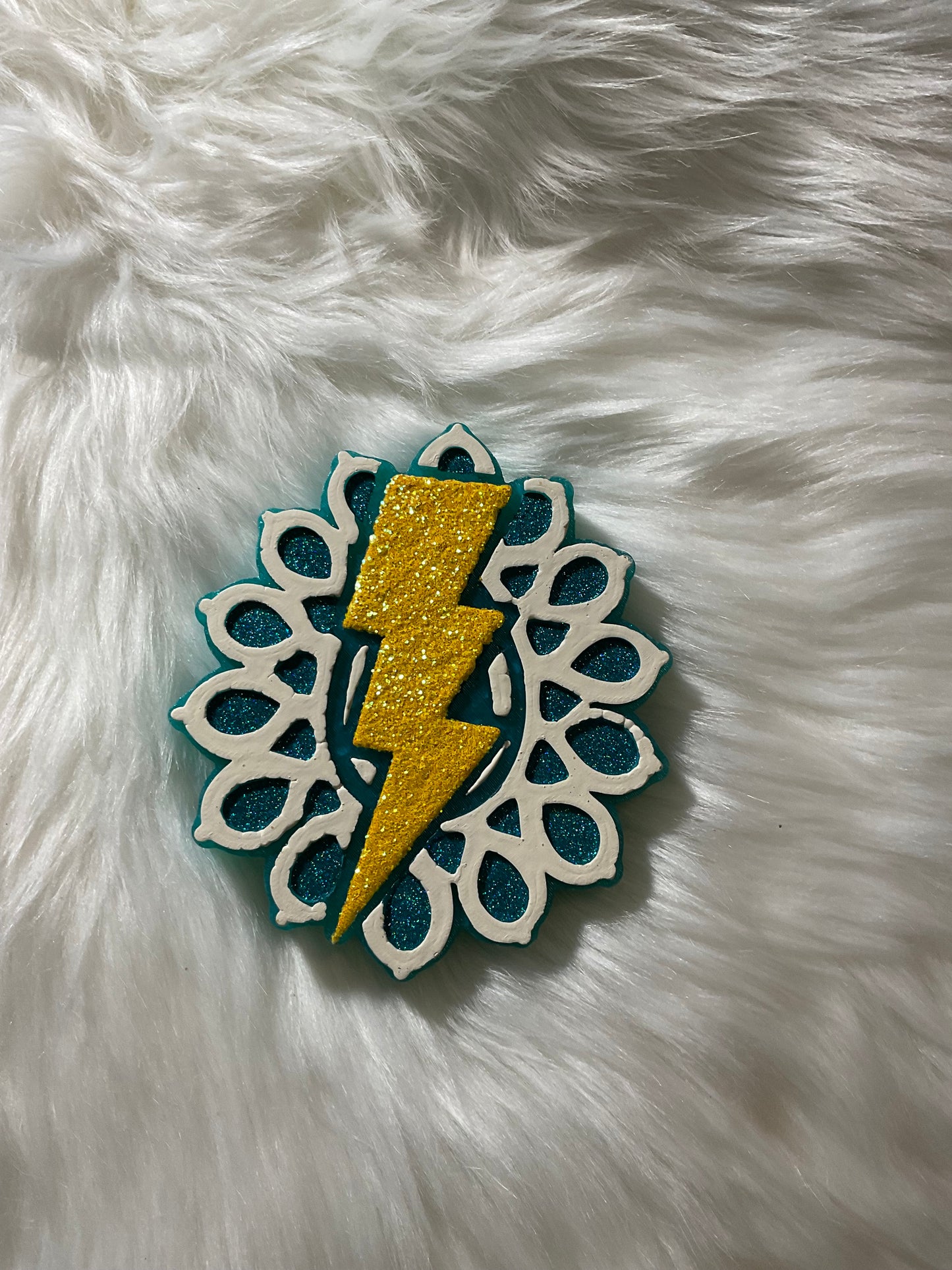 Turquoise Lightning Bolt